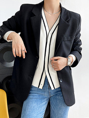 Airchics blazer boutonnage avec poches femme style tailleur